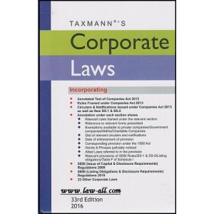 Taxmann's Corporate Laws Bare Act (HB-Pocket)